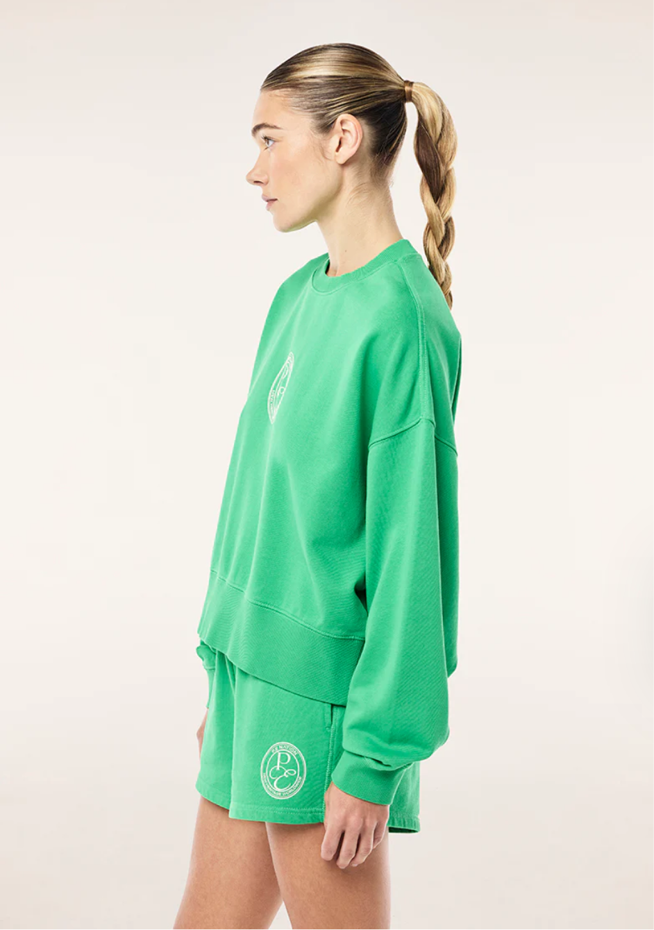 P.E. NATION EXPOSITION SWEAT IN WASHED KELLY GREEN