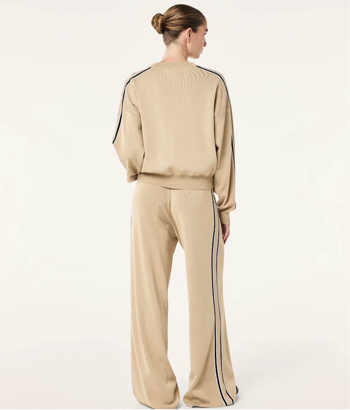 P.E. NATION RETREAT KNIT JUMPER IN OXFORD TAN
