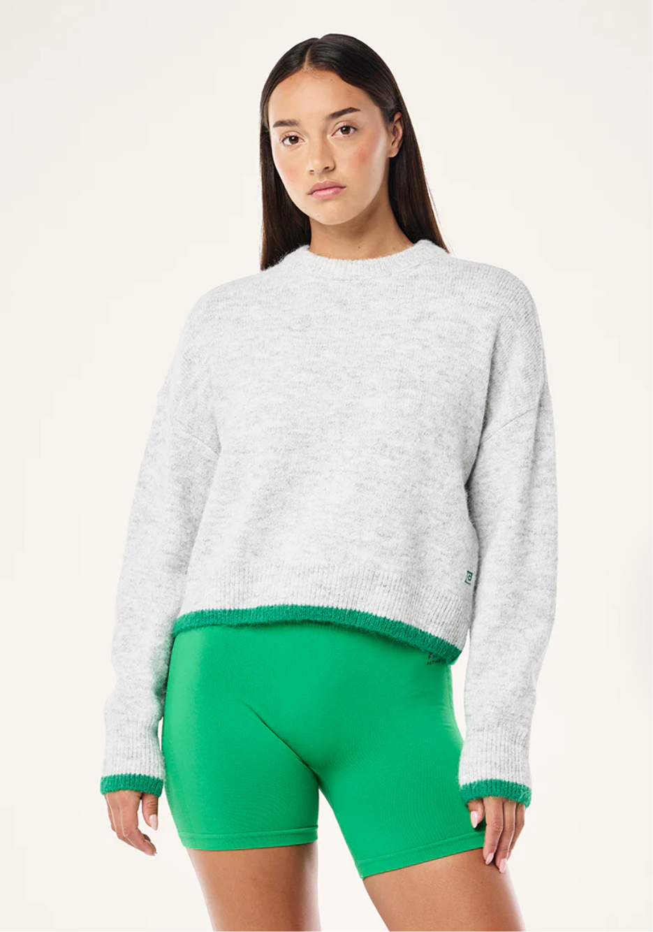 P.E. NATION MARQUEE KNIT IN GREY MARLE