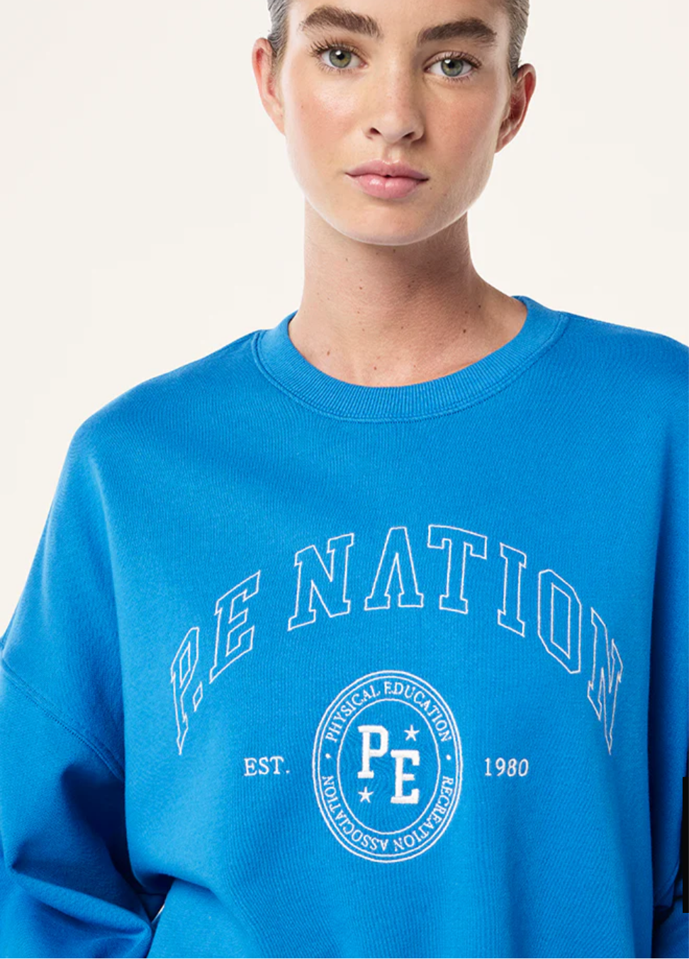 P.E. NATION ADOBE SWEAT IN FRENCH BLUE
