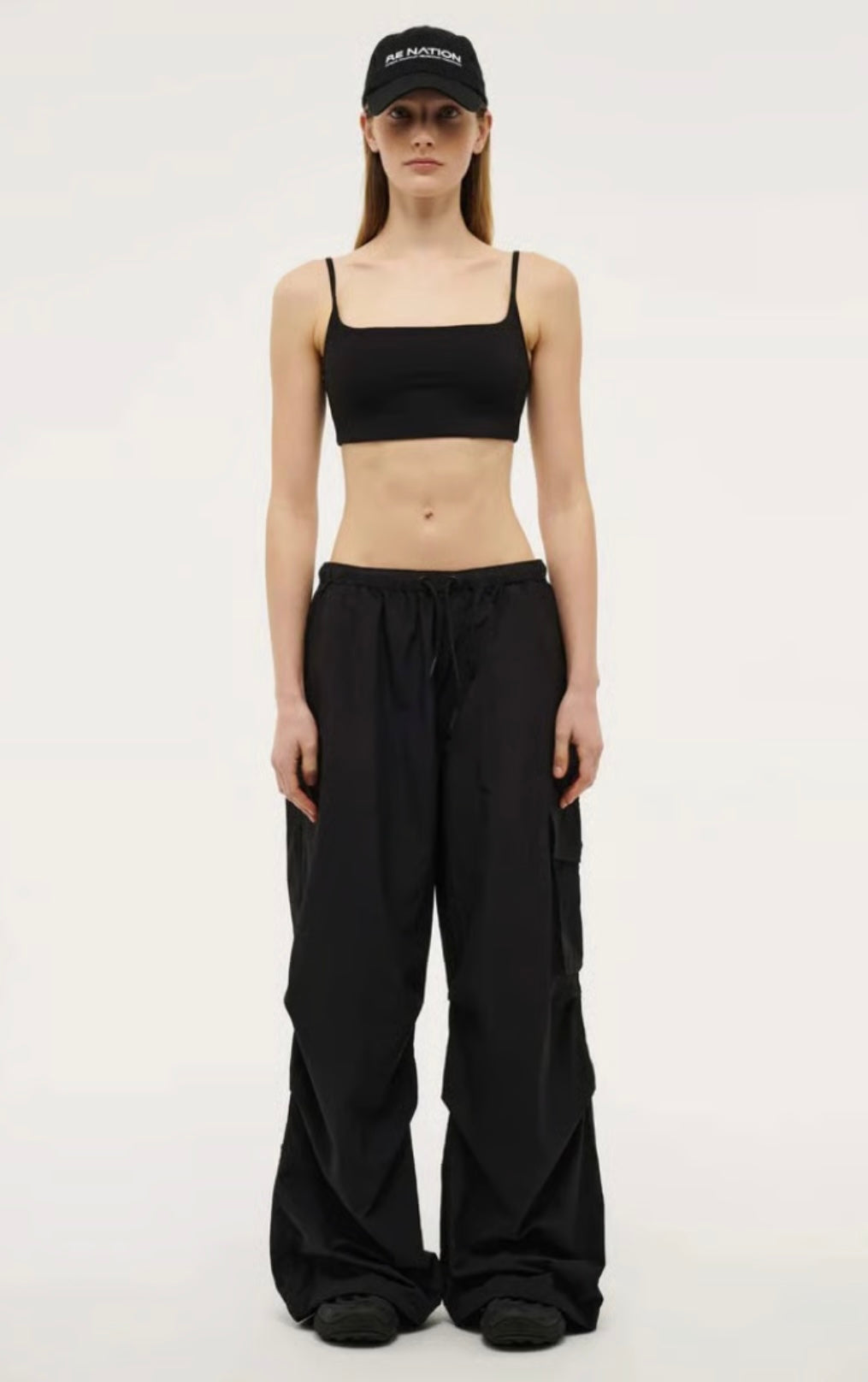 P.E. NATION AWARD SPRAY PANT IN BLACK