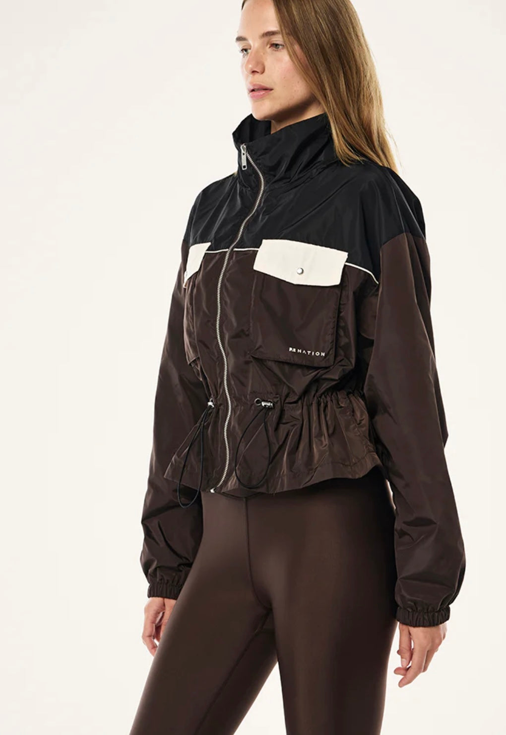 P.E. NATION FRONTIER JACKET IN ESPRESSO