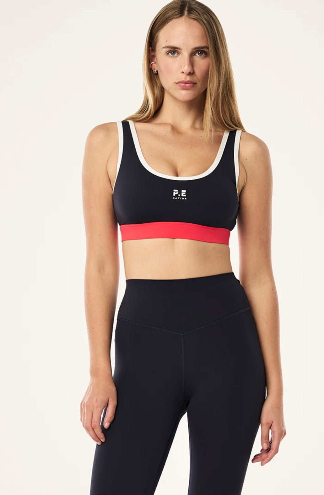P.E. NATION PURSUIT SPORTS BRA IN DARK SAPPHIRE