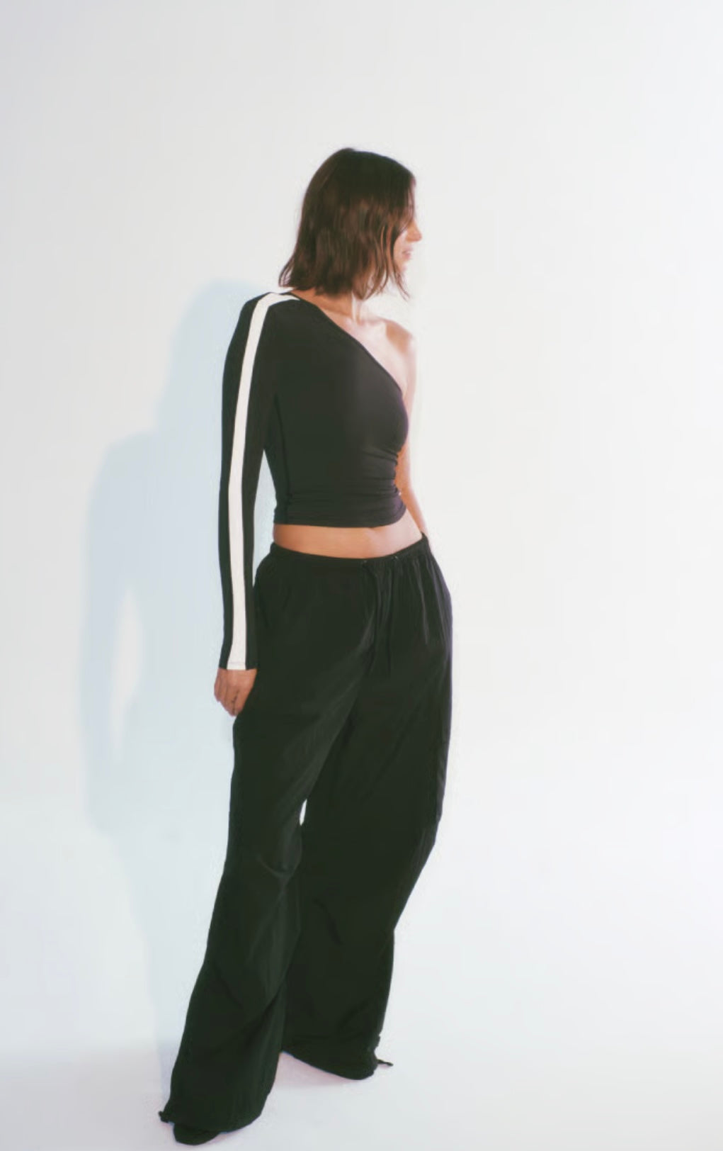P.E. NATION AWARD SPRAY PANT IN BLACK