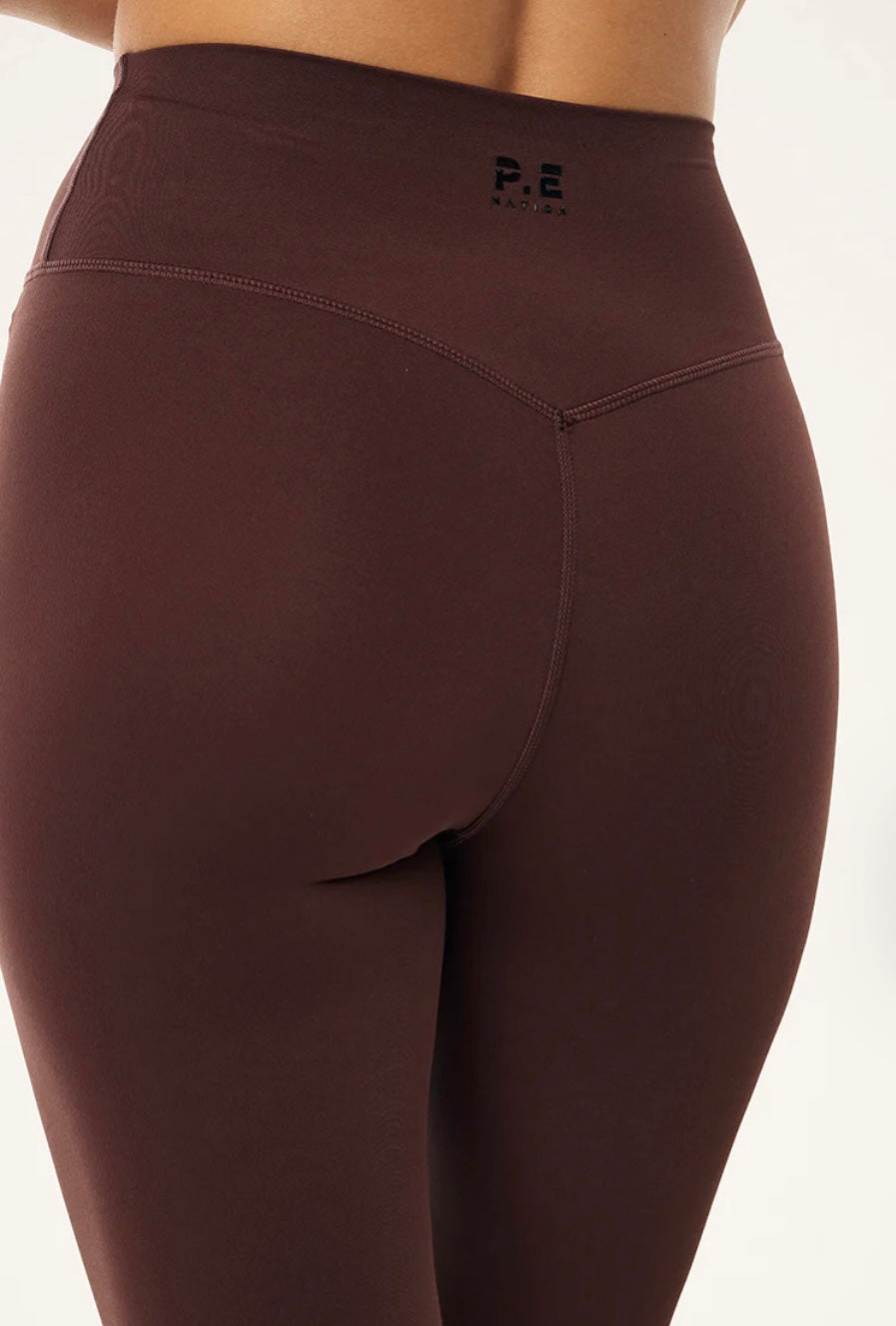 P.E. NATION SIGNATURE FULL LENGTH LEGGING IN MAHOGANY