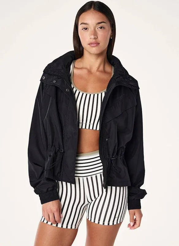 P.E. NATION SHELTER JACKET IN BLACK