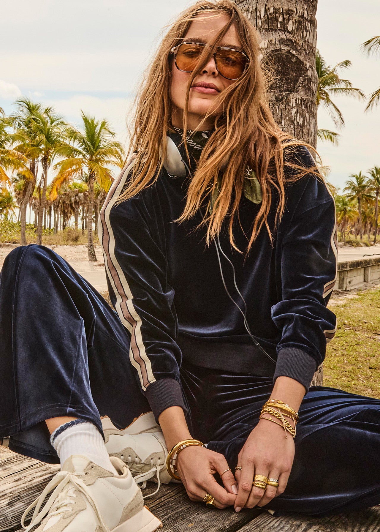 THE UPSIDE MONACO LISEL CREW NECK SWEATER