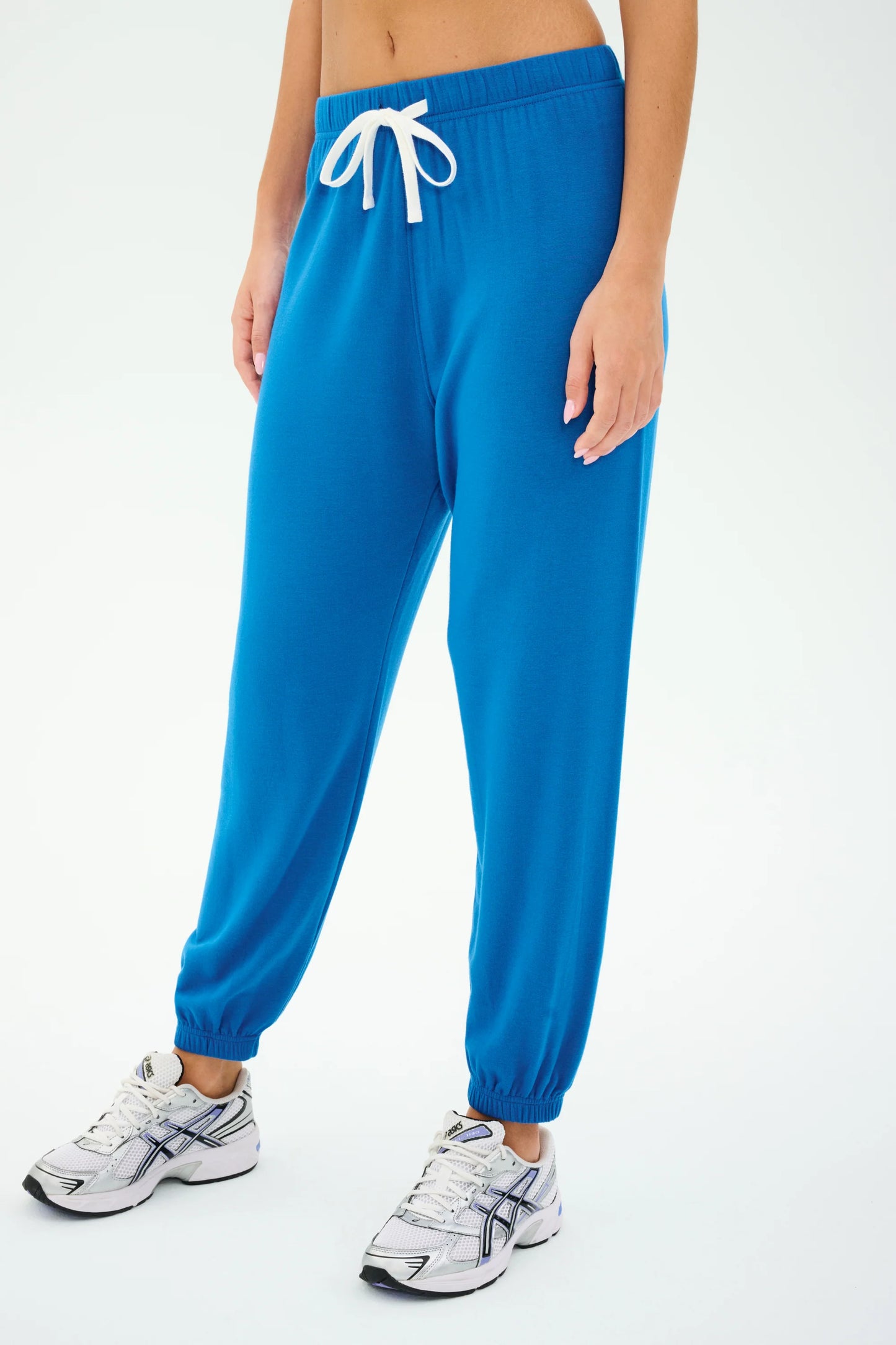 SPLITS59 ANDIE OVERSIZED FLEECE SWEATPANT IN BLUE