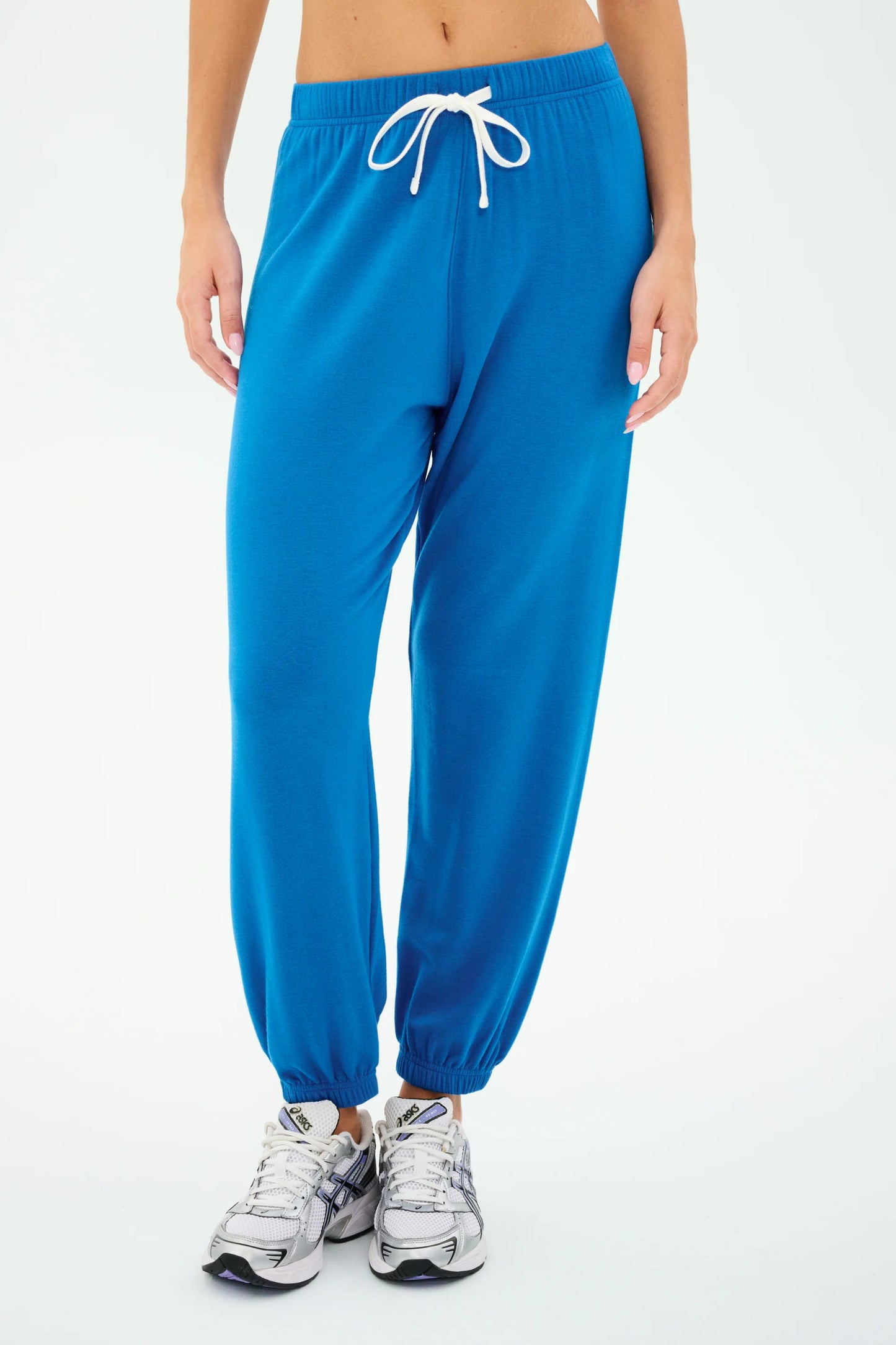 SPLITS59 ANDIE OVERSIZED FLEECE SWEATPANT IN BLUE