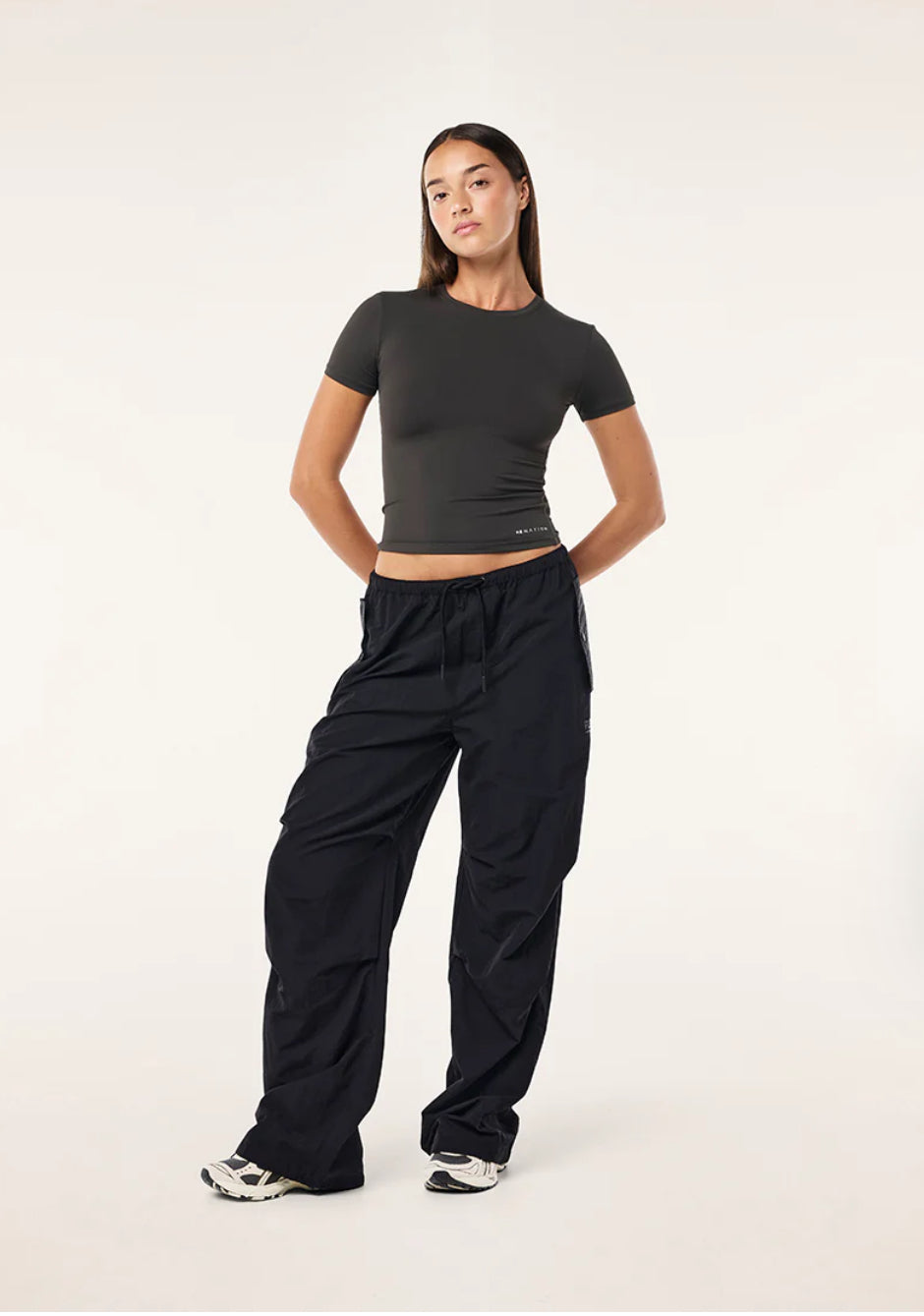 P.E. NATION DISCOVERY PANT IN CAVIAR