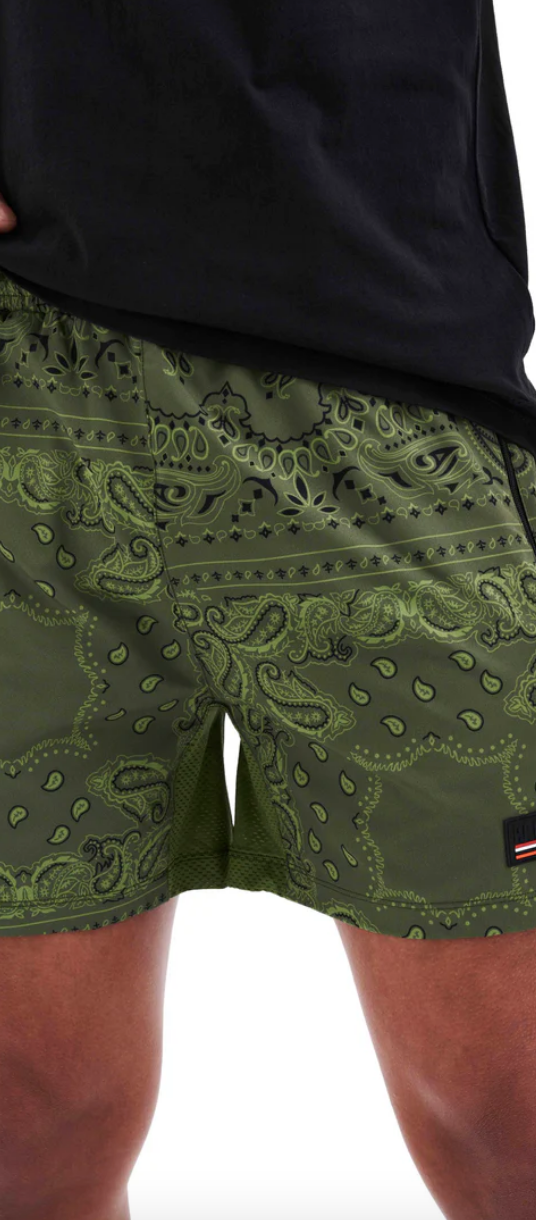 P.E. NATION INTERVAL SHORT IN BANDANA PRINT