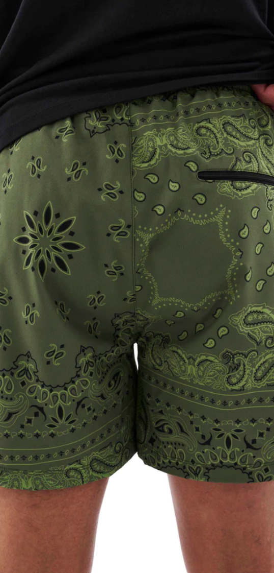 P.E. NATION INTERVAL SHORT IN BANDANA PRINT