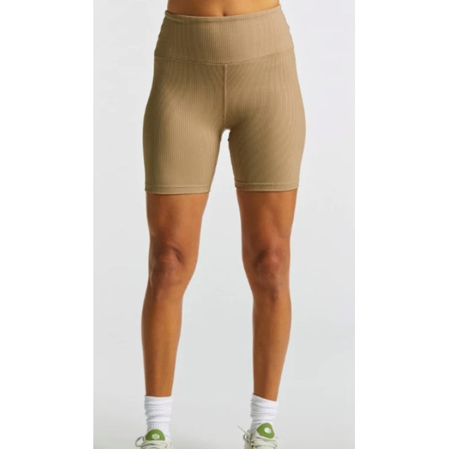 YEAR OF OURS RIBBED HIGH HIGH BIKER SHORT IN CARIBOU