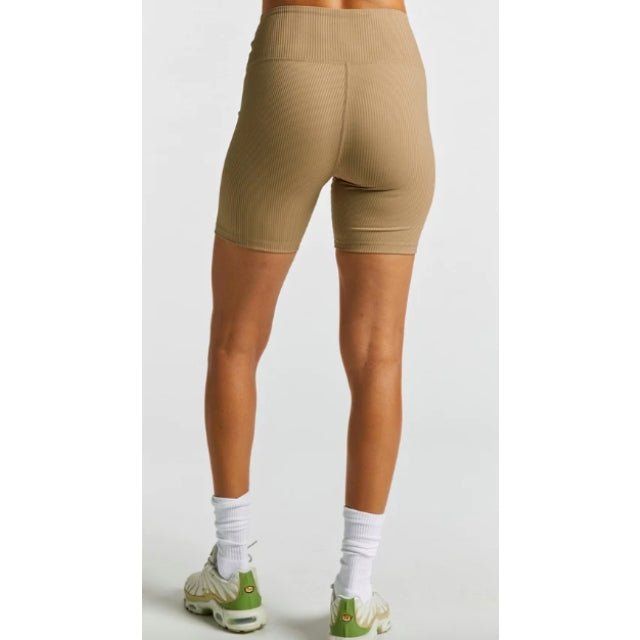 YEAR OF OURS RIBBED HIGH HIGH BIKER SHORT IN CARIBOU