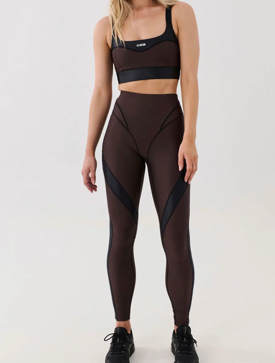 P.E. NATION MASTERY LEGGING COFFEE BEAN