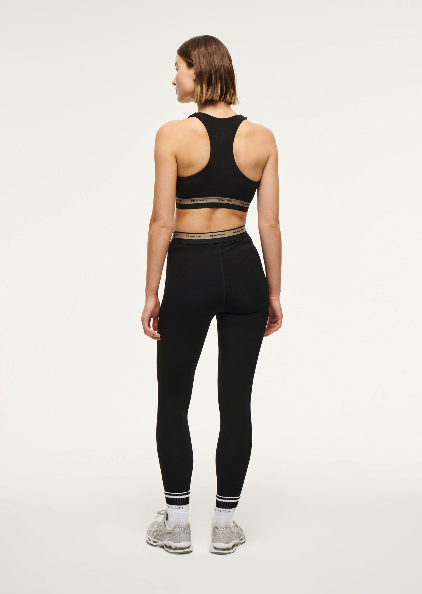 P.E. NATION AVANT SPORTS BRA IN BLACK