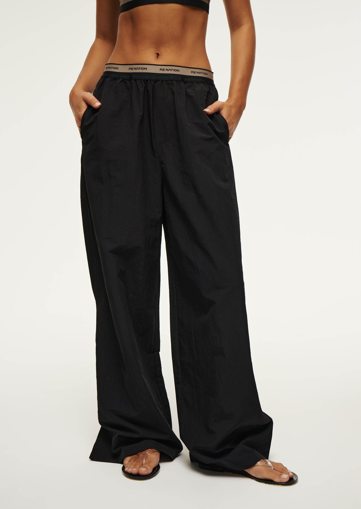 P.E. NATION AVANT PANT IN BLACK