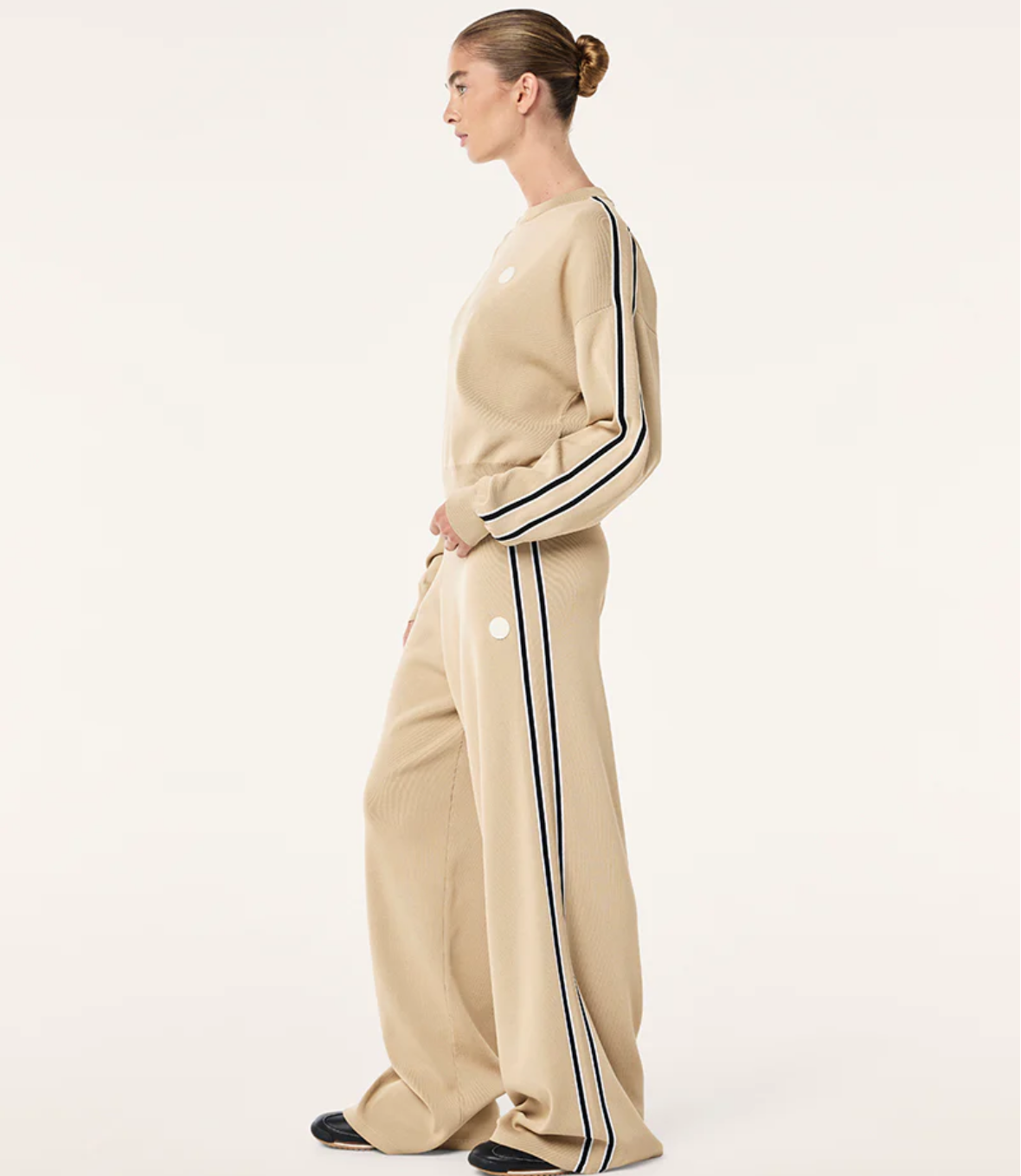 P.E. NATION RETREAT KNIT PANT IN OXFORD TAN