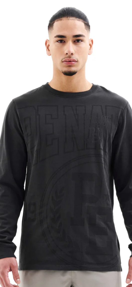 P.E. NATION ACE HIGH LS TEE IN BLACK