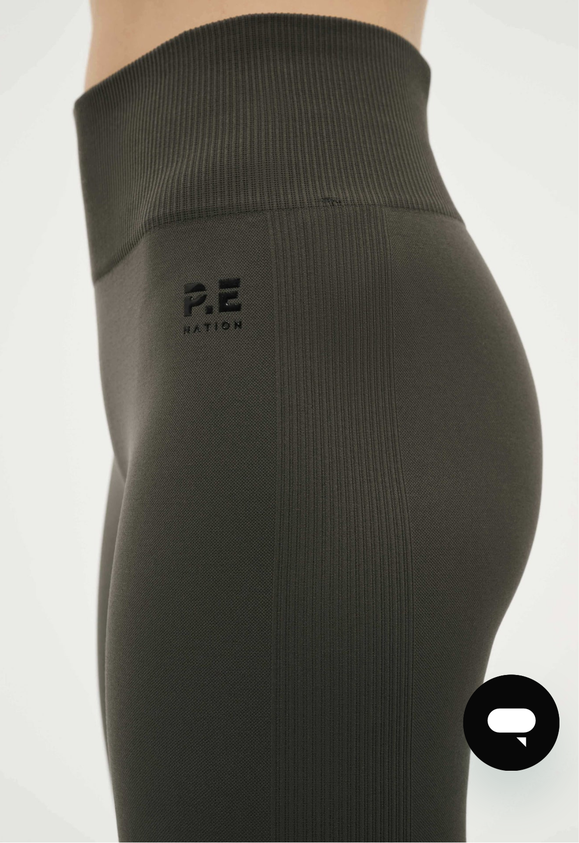 P.E. NATION RESTORE SEAMLESS LEGGING IN GUNMETAL