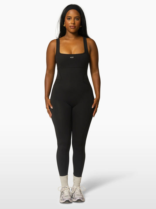 437 CURVE ONESIE IN BLACK