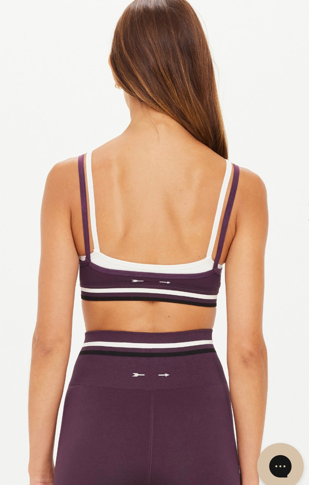 THE UPSIDE FORM SEAMLESS KELSEY BRA IN PLUM