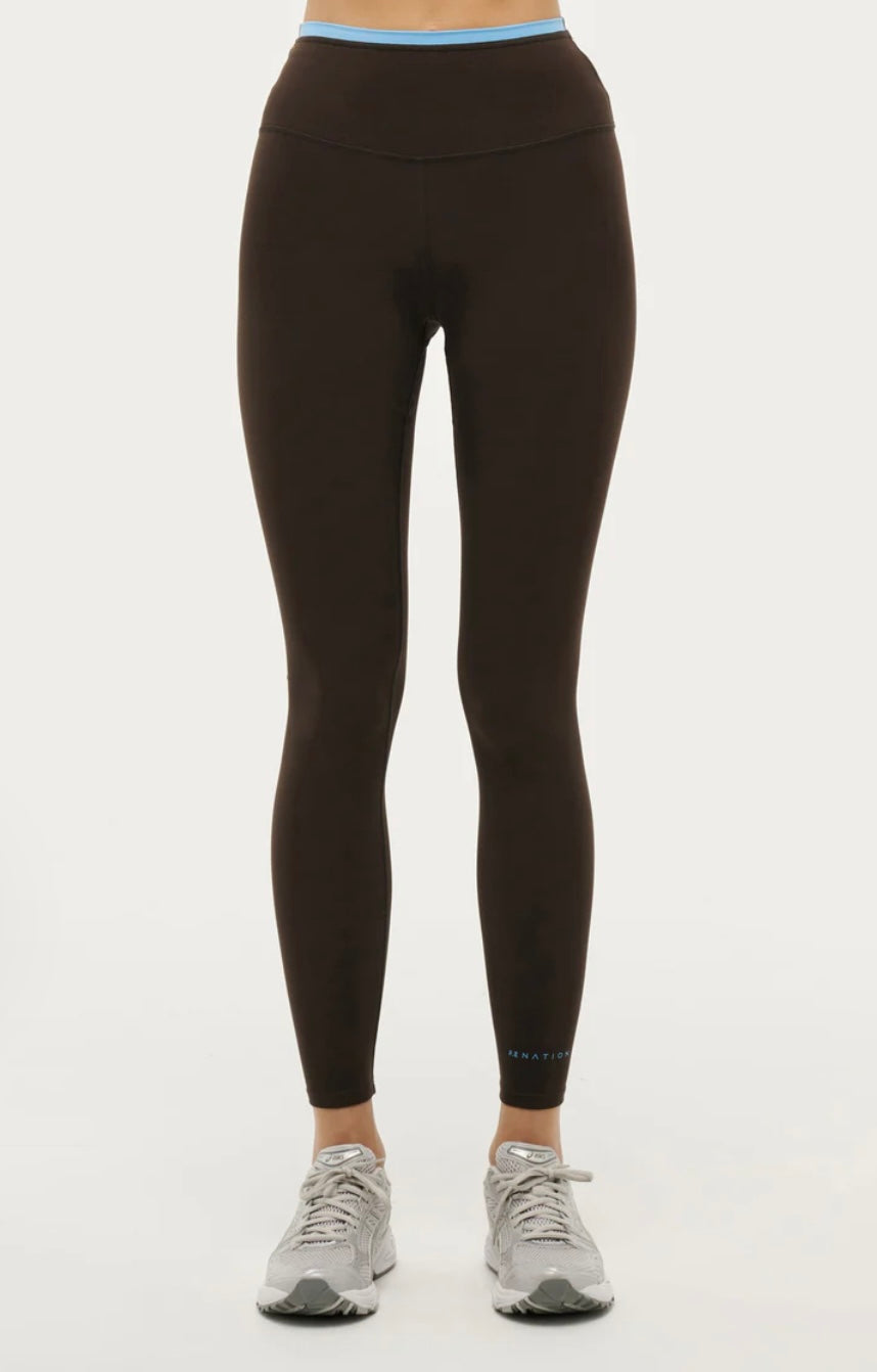 P.E. NATION VITA FULL LENGTH LEGGING IN COFFEE