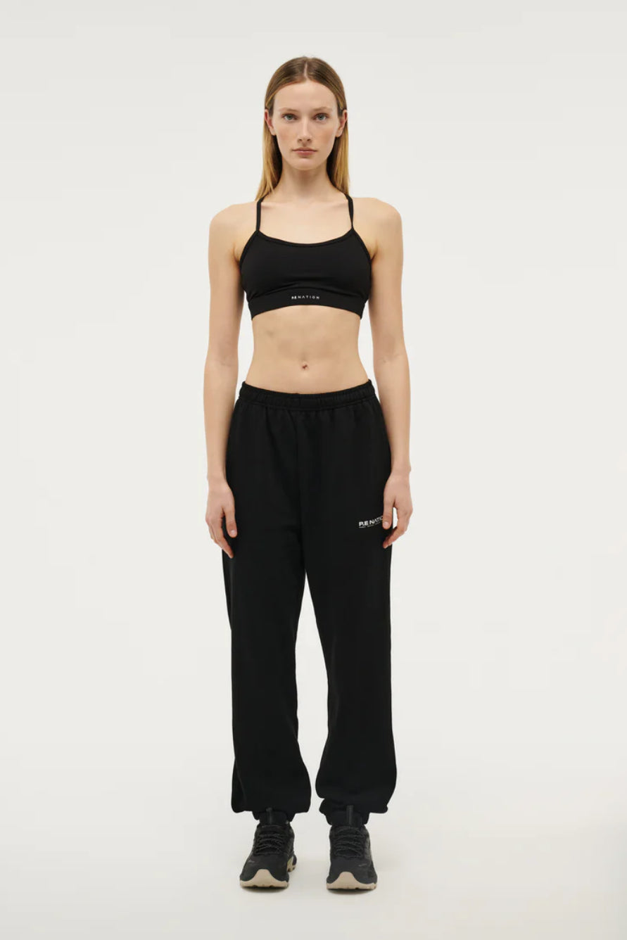 P.E. NATION QUALIFY TRACKPANT IN BLACK