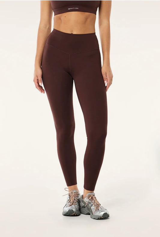 P.E. NATION SIGNATURE FULL LENGTH LEGGING IN MAHOGANY