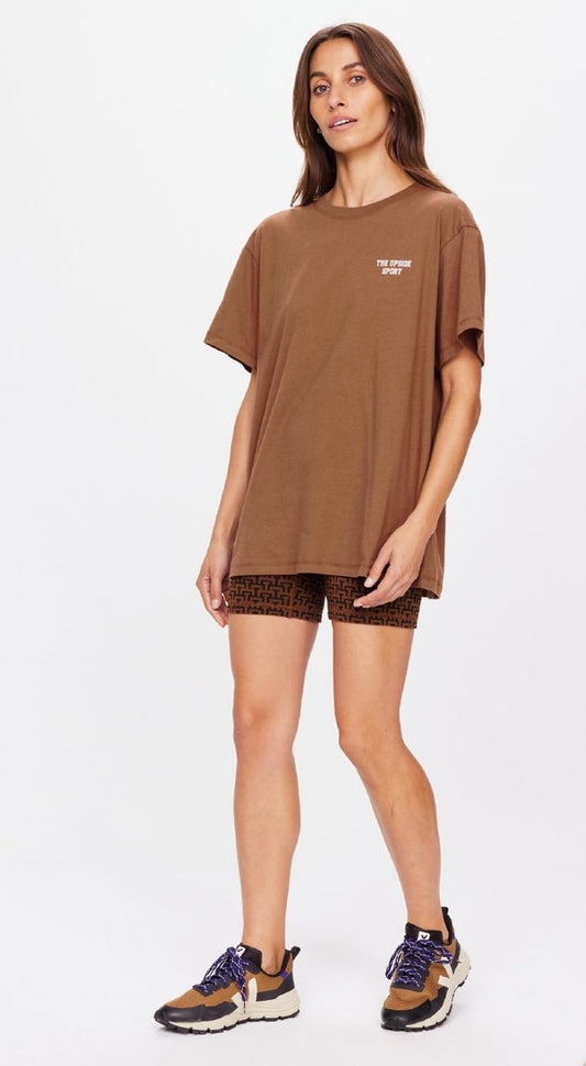 THE UPSIDE SAMMI TEE IN TOBACCO