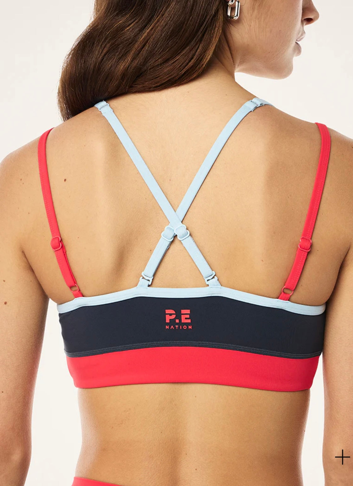 P.E. NATION PARAMOUNT SPORTS BRA IN MARINE BLUE