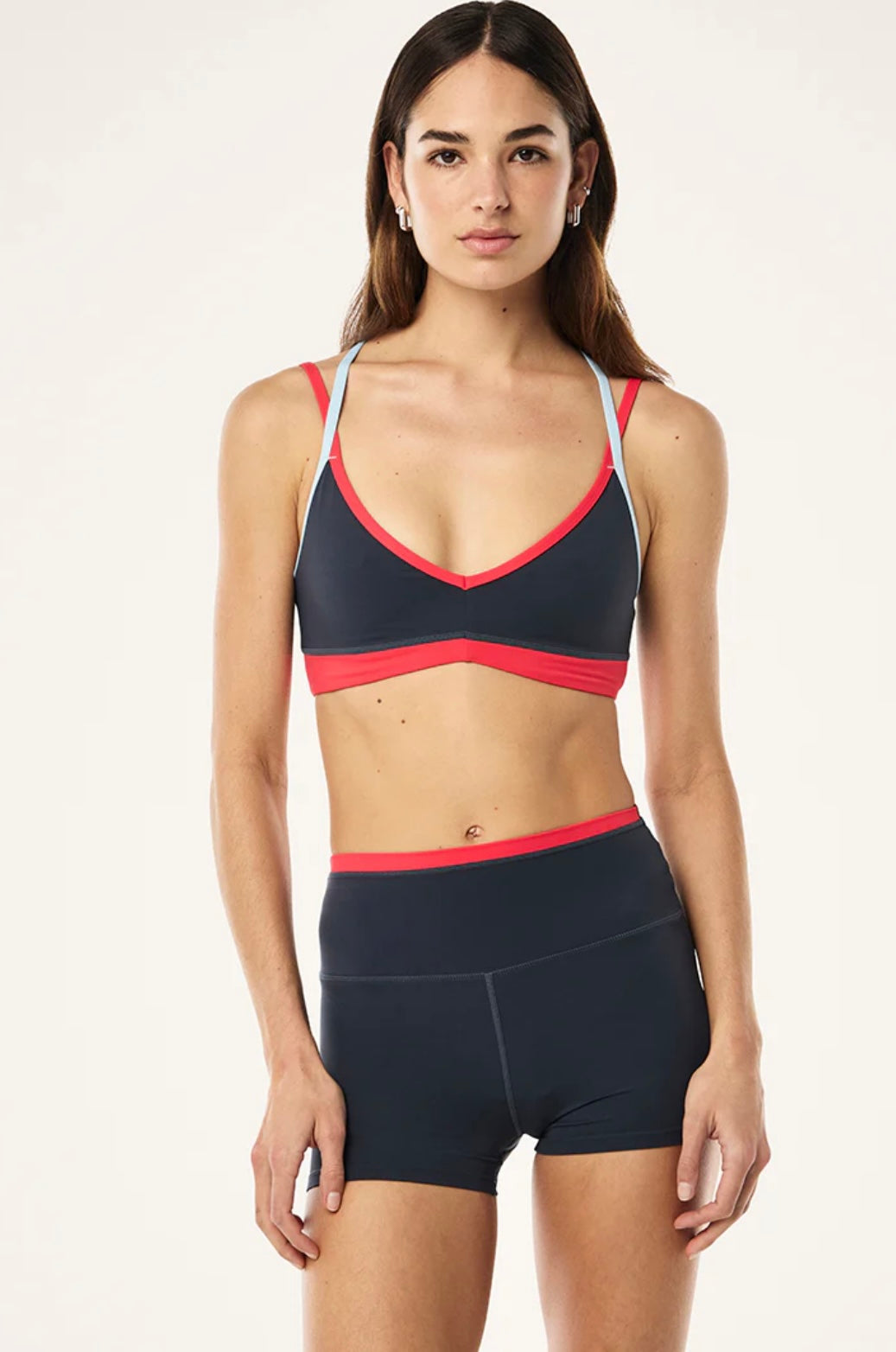 P.E. NATION PARAMOUNT SPORTS BRA IN MARINE BLUE