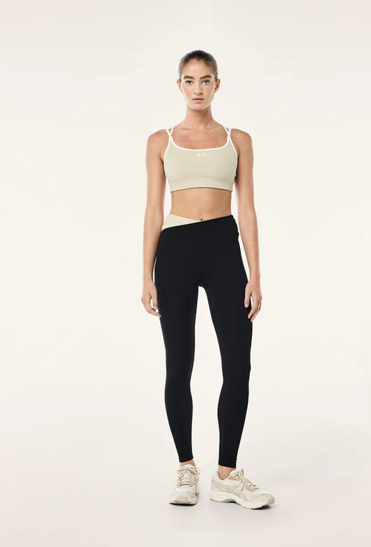 P.E. NATION WANDER FULL LENGTH LEGGING IN BLACK & BISCUIT