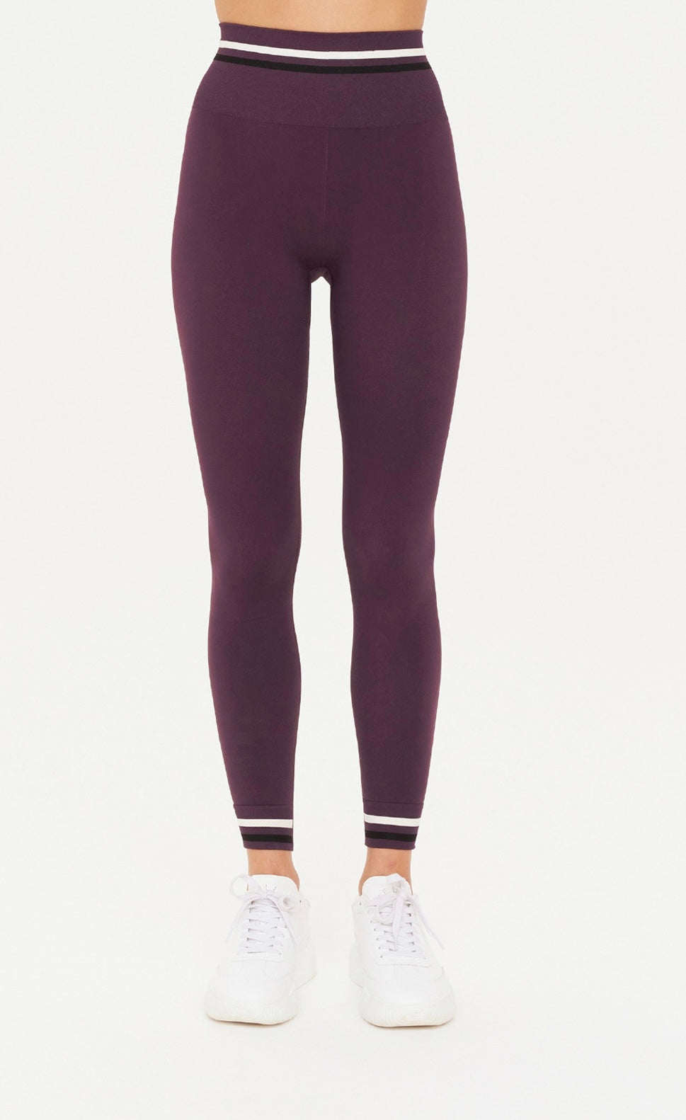 THE UPSIDE FORM SEAMLESS 25 IN MIDI IN PLUM