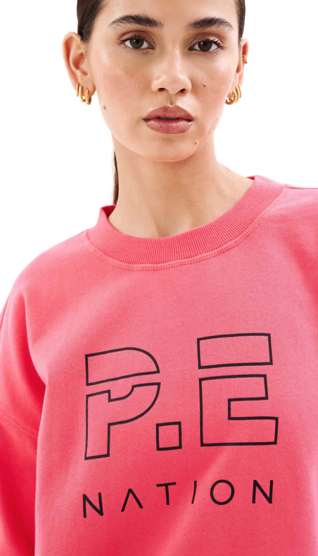 P.E. NATION HEADS UP SWEAT IN DIVA PINK