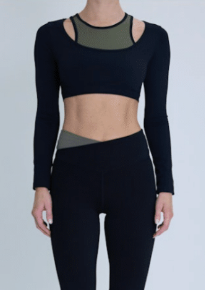 P.E. NATION SUTTON LS CROP TOP