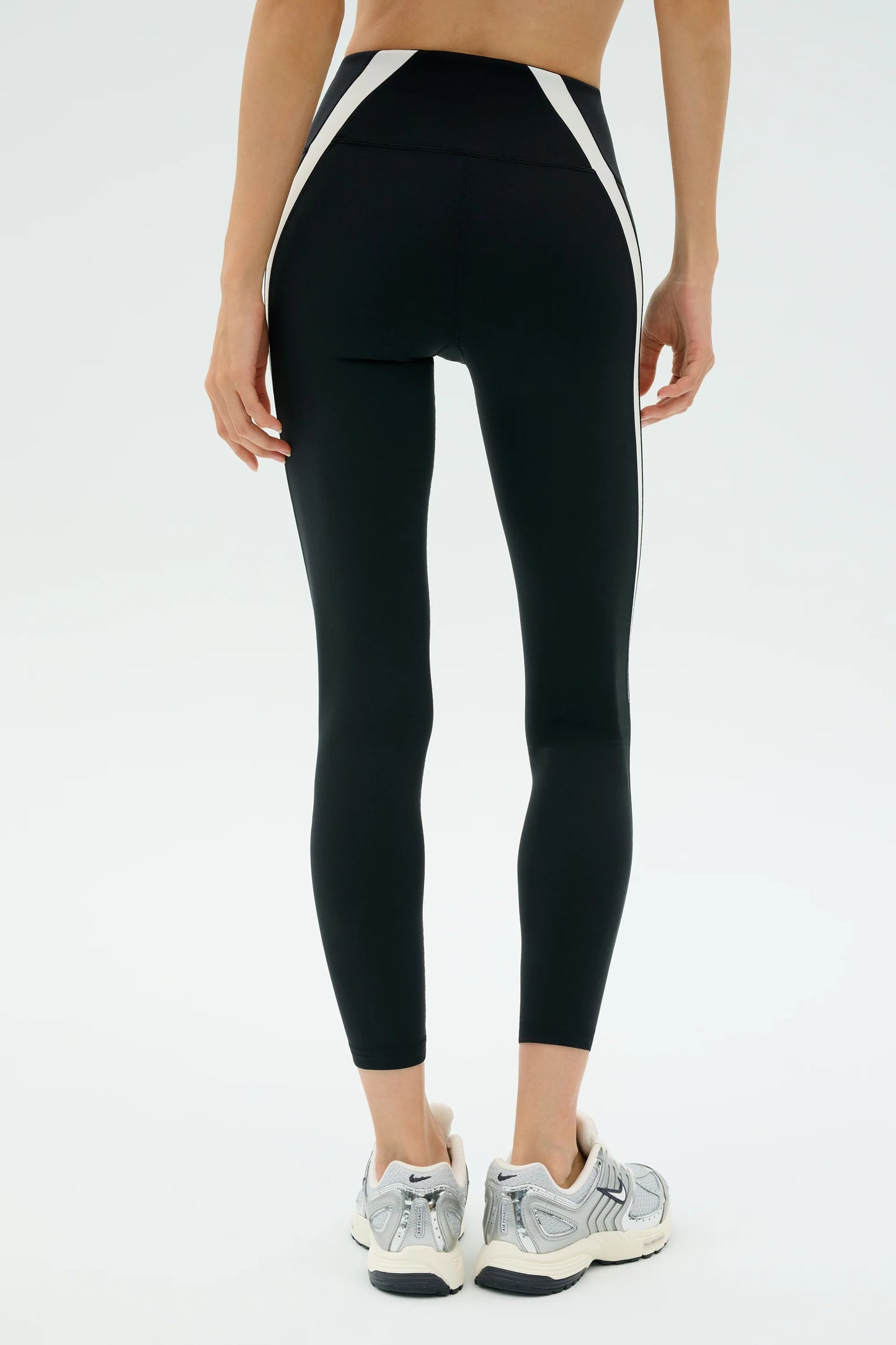 SPLITS59 MILES HIGH WAIST RIGOR 7/8 BLACK/WHITE