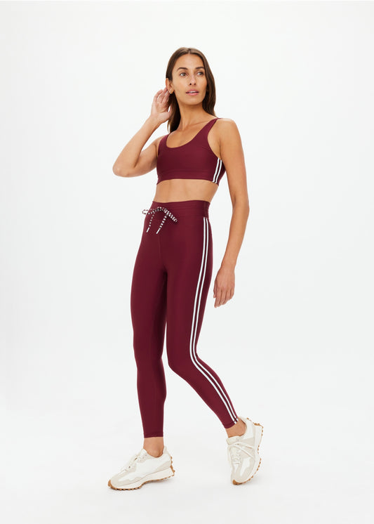 THE UPSIDE OXFORD 25IN MIDI PANT IN MERLOT