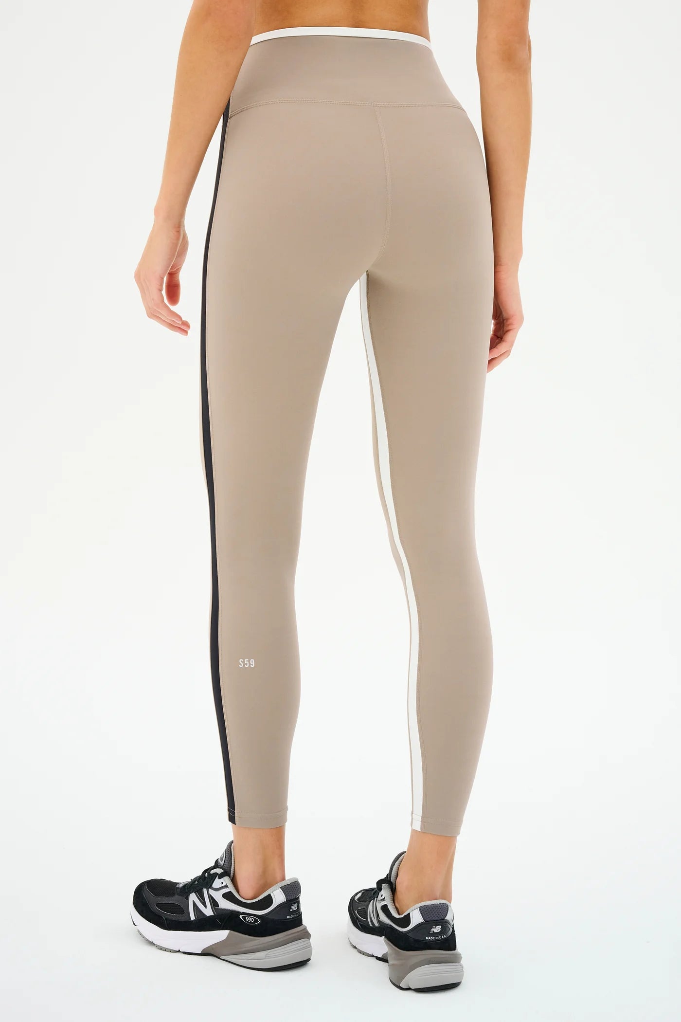 SPLITS SAM HIGH WAIST RIGOR 7/8 LATTE/BLACK