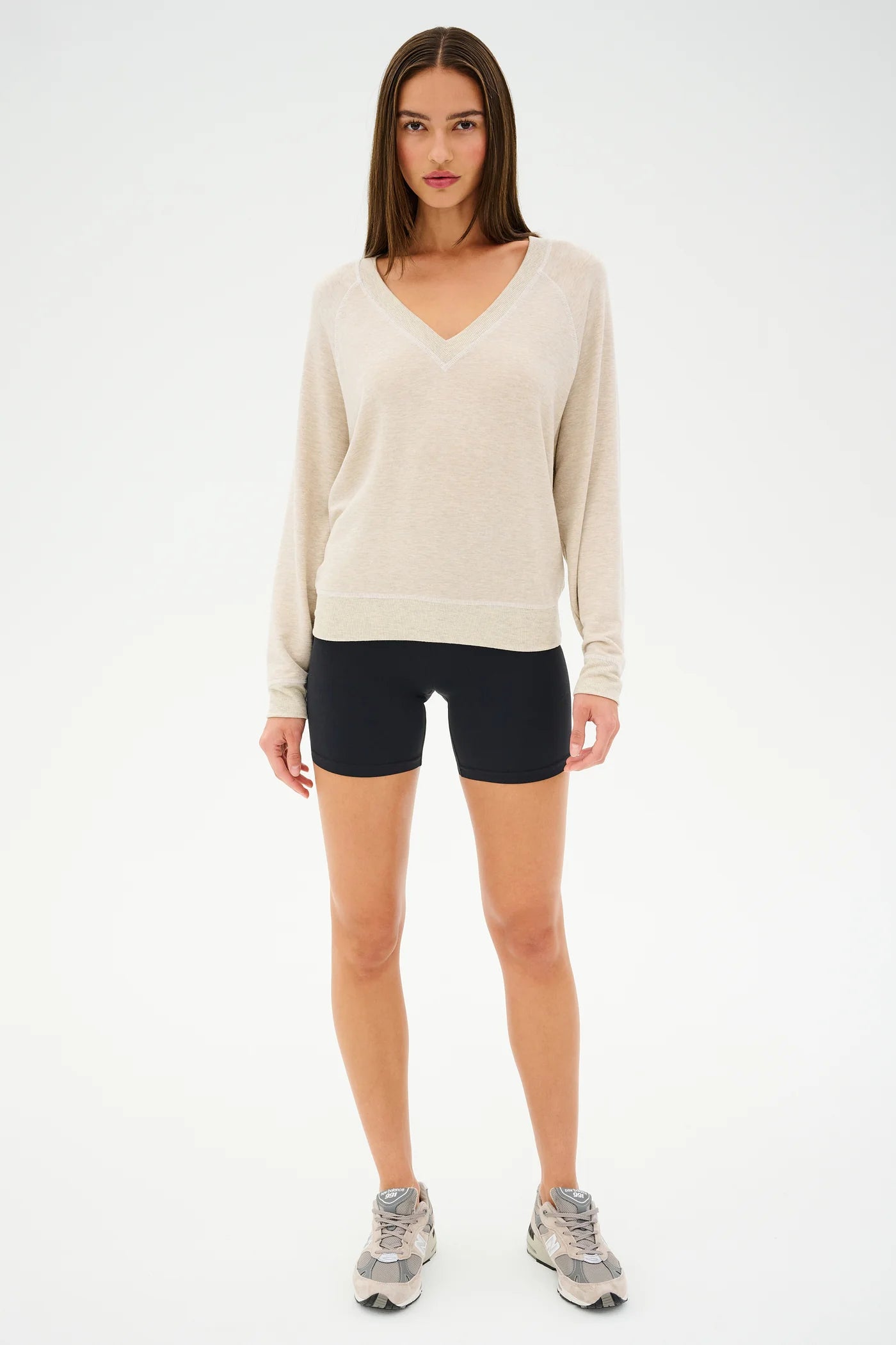 SPLITS59 BENNIE FLEECE V-NECK SWEATSHIRT