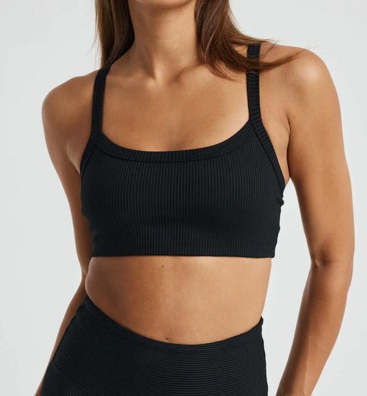 YEAR OF OURS RIBBED BRA BLACK