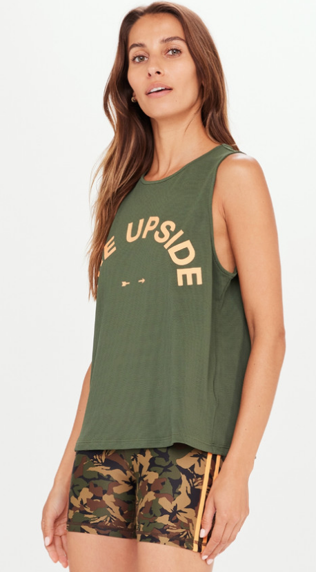 THE UPSIDE BAILEY TANK IN OLIVE
