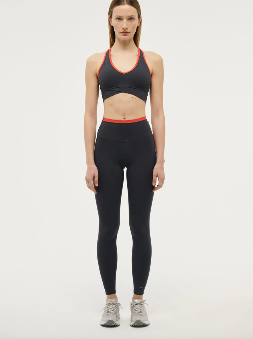 P.E. NATION VITA FULL LENGTH LEGGING IN MARINE BLUE / POPPY RED