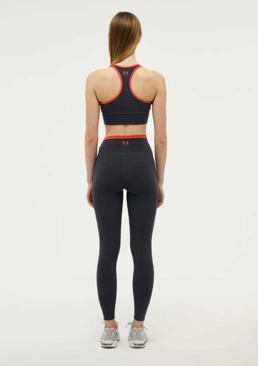 P.E. NATION VITA FULL LENGTH LEGGING IN MARINE BLUE / POPPY RED