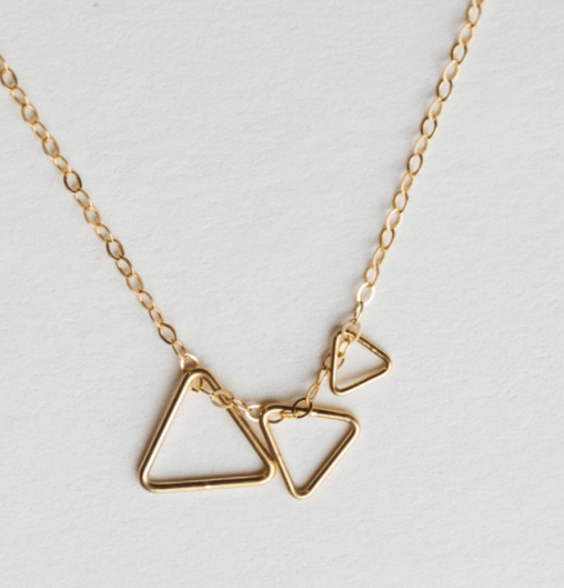 OXB Triangle Trio Necklace